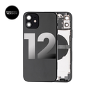 Châssis avec nappes pour iPhone 12 - Grade A - avec logo - Version Internationale - Noir Minuit - original occasion