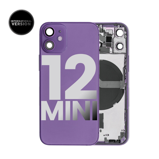 Châssis avec nappes pour iPhone 12 Mini - Grade A - avec Logo - Version Internationale - Mauve