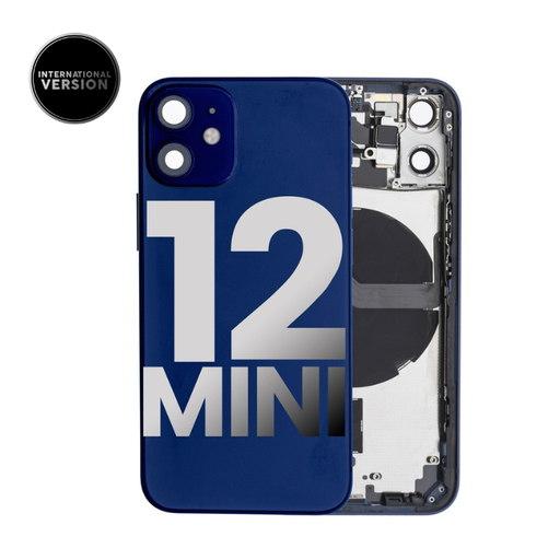 Châssis avec nappes pour iPhone 12 Mini - Grade A - avec Logo - Version Internationale - Bleu - original occasion