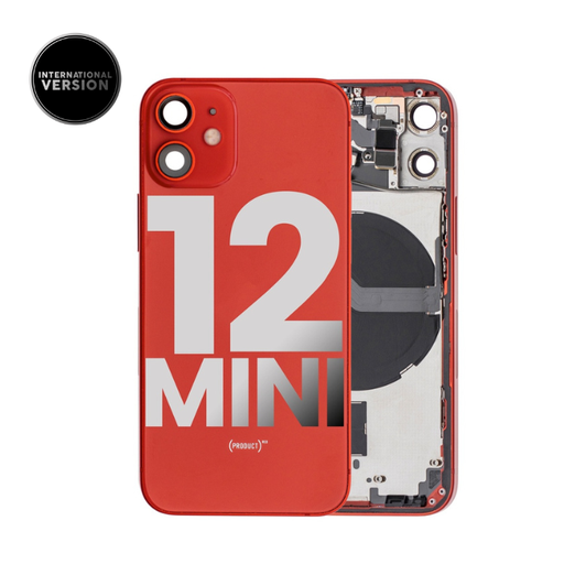 Châssis avec nappes pour iPhone 12 Mini - Grade A - avec Logo - Version Internationale - Rouge - original occasion