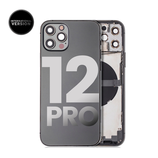 Châssis avec nappes pour iPhone 12 Pro - Grade A  - avec Logo - Version Internationale - Graphite - original occasion