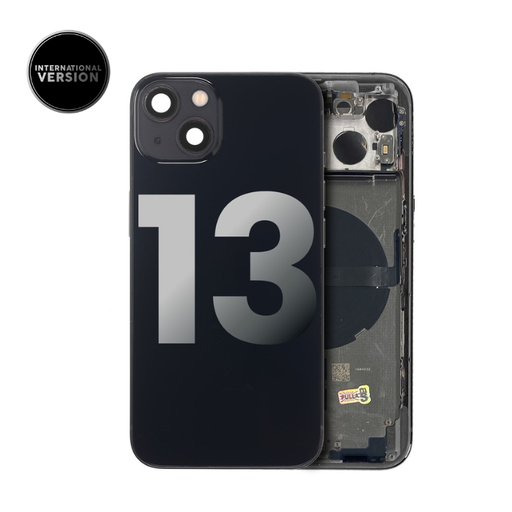 Châssis avec nappes pour iPhone 13 - Grade A - avec Logo - Version Internationale - Noir Minuit - original occasion