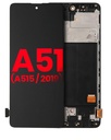 Bloc écran OLED avec châssis pour SAMSUNG A51 4G - A515 - Aftermarket Plus - Toutes couleurs
