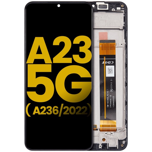 Bloc écran LCD avec châssis pour SAMSUNG A23 5G - A236 2022 - Reconditionné - Toutes couleurs