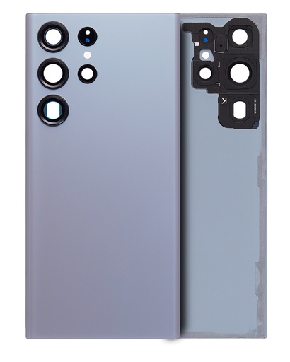 Vitre arrière pour SAMSUNG S23 Ultra 5G - Sans logo - Aftermarket Plus - Graphite