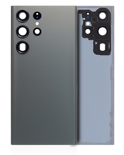 [107082136542] Vitre arrière compatible SAMSUNG S23 Ultra 5G - Sans logo - Aftermarket Plus - Vert