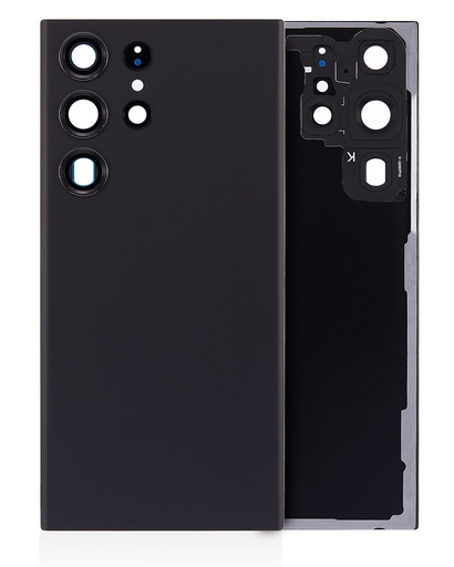 Vitre arrière pour SAMSUNG S23 Ultra 5G - Sans logo - Aftermarket Plus - Fantôme Noir