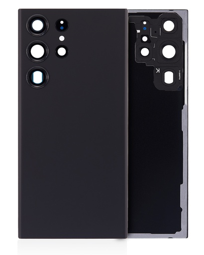 [107082136540] Vitre arrière compatible SAMSUNG S23 Ultra 5G - Sans logo - Aftermarket Plus - Fantôme Noir