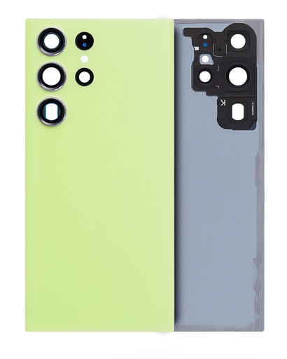 Vitre arrière pour SAMSUNG S23 Ultra 5G - Sans logo - Aftermarket Plus - Citron