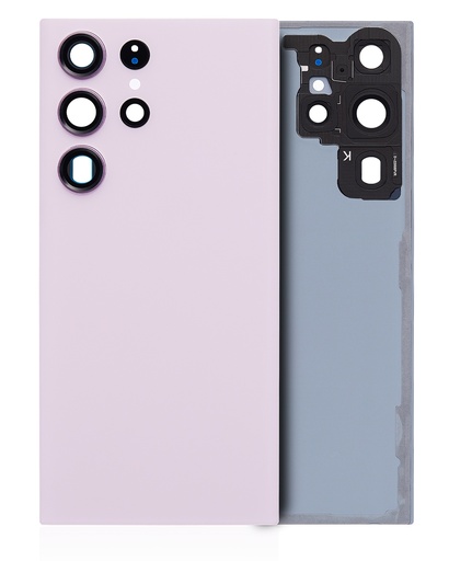 Vitre arrière pour SAMSUNG S23 Ultra 5G - Sans logo - Aftermarket Plus - Lavande