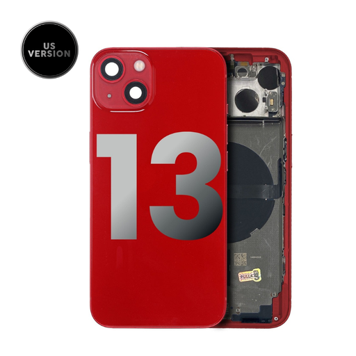 Chassis avec nappes pour iPhone 13 - Grade A - Version US - Rouge - original occasion
