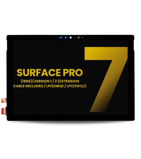 Bloc écran LCD pour MICROSOFT Surface Pro 7- Version 1 - LP123WQ1 - Reconditionné