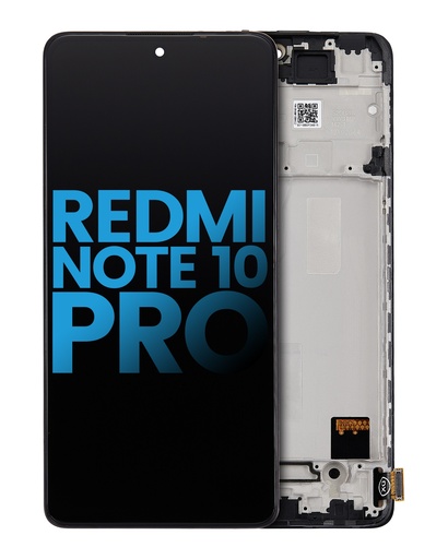 [107082126103] Bloc écran LCD avec châssis compatible Xiaomi Redmi Note 10 Pro - Aftermarket Incell - Toutes couleurs
