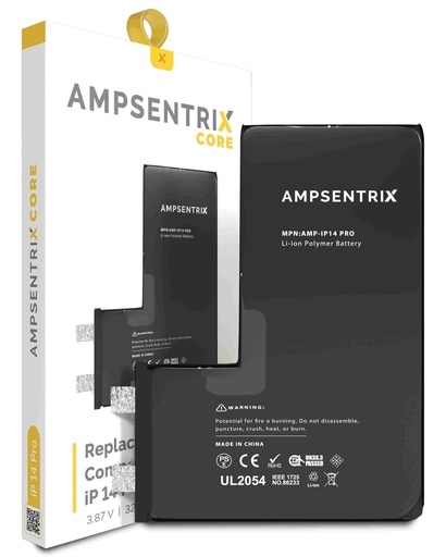 Batterie SANS BMS pour iPhone 14 Pro - AmpSentrix Core