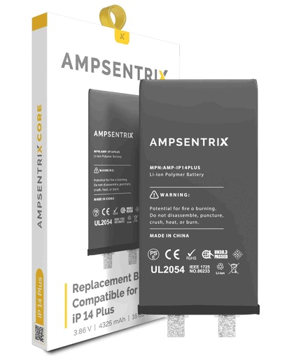 Batterie SANS BMS pour iPhone 14 Plus - AmpSentrix Core