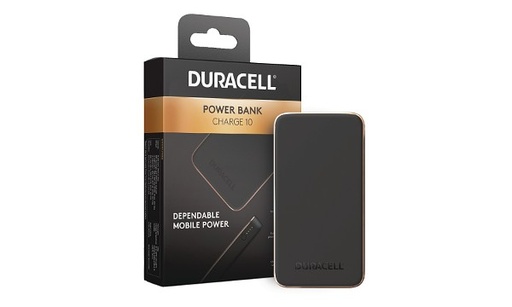 [DRPB3010A] Powerbank Duracell Charge 10 - Noir et Or