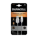 Câble tressé USB-A vers USB-C 1M Duracell - Blanc