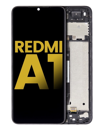 [107082133701] Bloc écran LCD avec châssis compatible Xiaomi Redmi A1 - Xiaomi Redmi A1 Plus - Reconditionné - Toutes couleurs