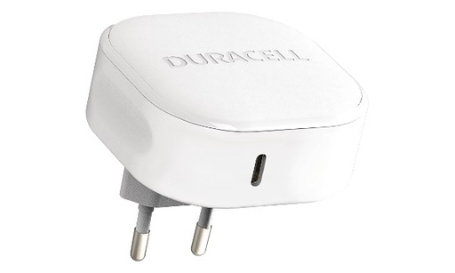 [DRACUSB18W-EU] Chargeur USB-C 20W PD - Duracell - Blanc