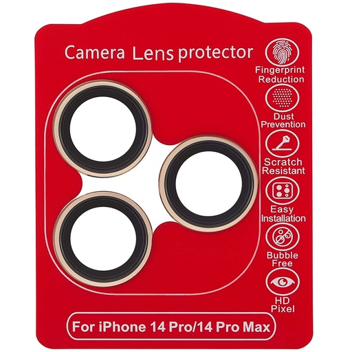 Protection lentille pour iPhone 14 Pro - 14 Pro Max - Casper - Or