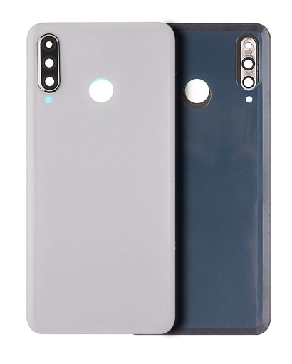 Vitre arrière avec lentille caméra compatible HUAWEI P30 Lite - Nova 4E - Sans logo - 6GB RAM - Pearl White