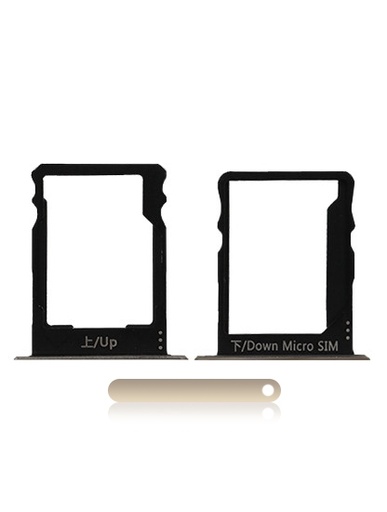 [107082021323] Tiroir SIM et carte SD compatible HUAWEI P8 Lite - Or