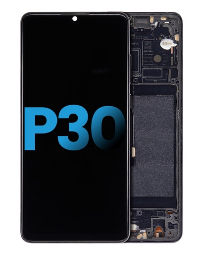 Bloc écran LCD avec châssis pour HUAWEI P30 - Aftermarket Incell - Noir