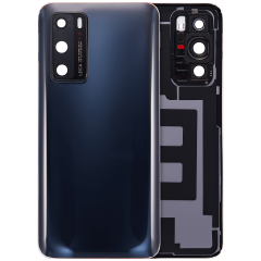 [107082059327] Vitre arrière avec lentille caméra compatible Huawei P20 - Noir