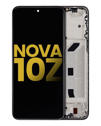 [107082137803] Bloc écran LCD avec châssis compatible Huawei Nova 10Z - Reconditionné - Noir