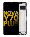 Bloc écran LCD avec châssis compatible Huawei Nova Y70 Plus - Reconditionné - Toute couleur