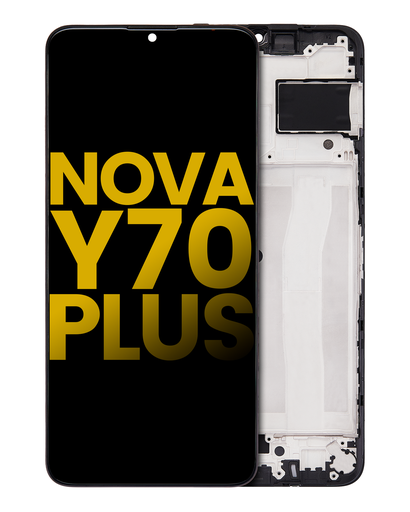 [107082135602] Bloc écran LCD avec châssis compatible Huawei Nova Y70 Plus - Reconditionné - Toute couleur