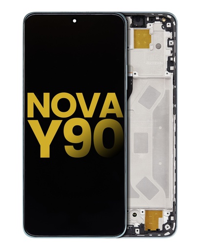 [107082137906] Bloc écran LCD avec châssis  compatible Huawei Nova Y90 - Reconditionné -Vert Emeraude