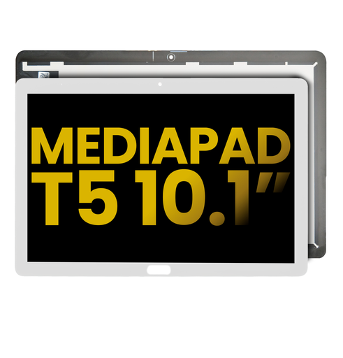Bloc écran LCD sans châssis pour HUAWEI MediaPad T5 10.1" - Version LTE - Reconditionné- Blanc