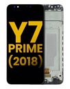 Bloc écran LCD avec châssis pour HUAWEI Y7 Prime 2018 - Reconditionné - Noir