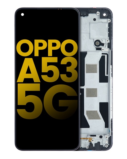 Bloc écran LCD avec châssis pour Oppo A53 5G - Reconditionné - Toutes couleurs