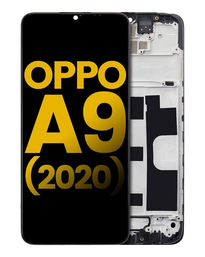 Bloc écran LCD avec châssis pour Oppo A9 2020 - Reconditionné - Toutes couleurs