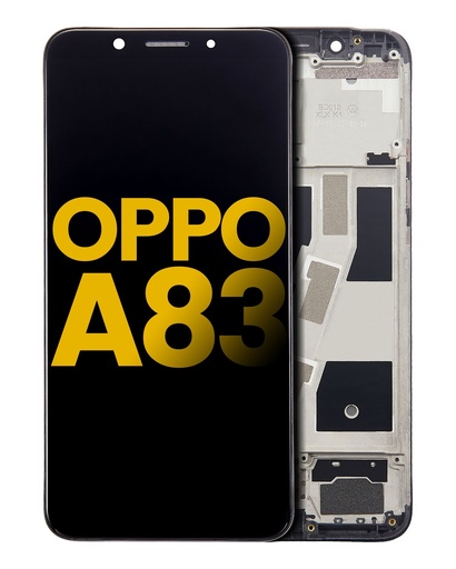 [107082113001] Bloc écran LCD avec châssis compatible Oppo A83 - Reconditionné - Toutes couleurs