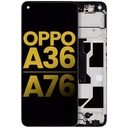 Bloc écran LCD avec châssis pour Oppo A36 - A76 - Reconditionné - Toutes couleurs