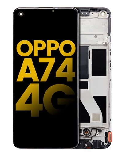 Bloc écran OLED avec châssis pour Oppo A74 4G - Reconditionné - Toutes couleurs