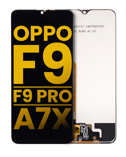 Bloc écran LCD sans châssis pour Oppo F9 - F9 Pro - A7X - Reconditionné - Toutes couleurs