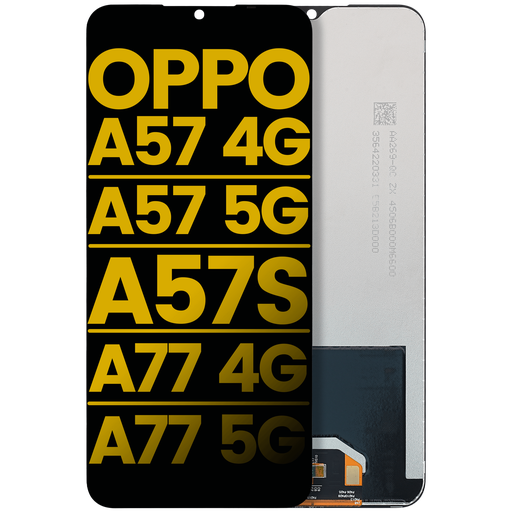 [107082117310] Bloc écran LCD sans châssis compatible Oppo A57 4G - A57 5G - A57S - A77 4G - A77 5G - Reconditionné - Toutes couleurs