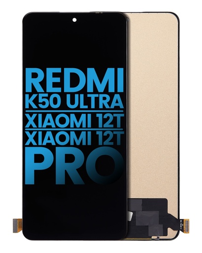 [107082138301] Bloc écran LCD sans châssis compatible Xiaomi Redmi K50 Ultra / 12T / 12T Pro - Aftermarket Incell - Toutes couleurs