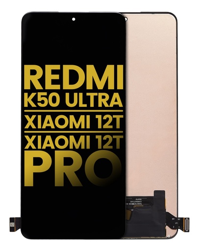 [107082138302] Bloc écran OLED sans châssis compatible Xiaomi Redmi K50 Ultra - 12T - 12T Pro - Reconditionné - Toutes couleurs