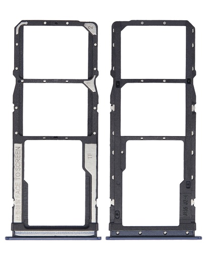 Tiroir Double SIM pour XIAOMI Redmi 10X 4G - Note 9 - Bleu