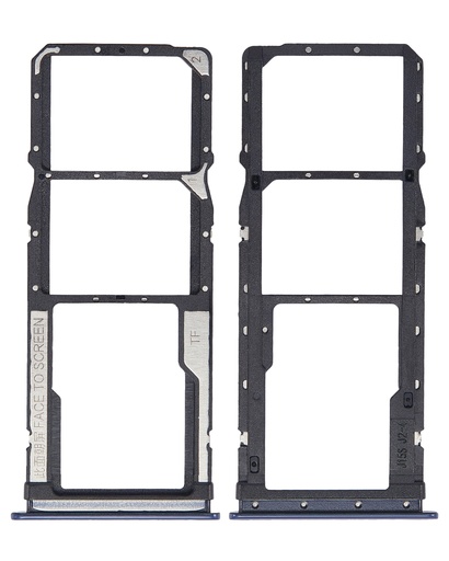 [107082127621] Tiroir SIM double compatible Xiaomi Redmi 10X 4G - Note 9 - Bleu