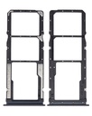 Tiroir Double SIM pour XIAOMI Redmi 10X 4G - Note 9 - Midnight Gray
