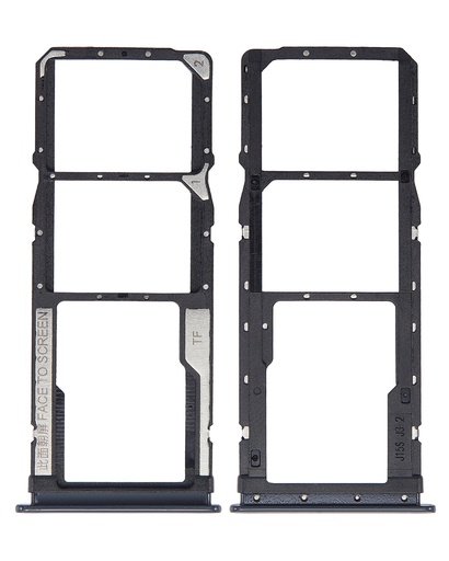 [107082127622] Tiroir SIM double compatible Xiaomi Redmi 10X 4G - Note 9 - Midnight Gray