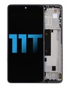 Bloc écran LCD avec châssis compatible Xiaomi 11T - Aftermarket Incell - Gris Météorite
