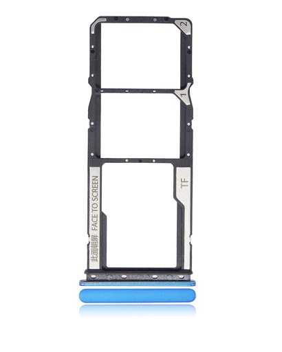 [107082114122] Tiroir Double SIM compatible XIAOMI Redmi 9C - 9A - Bleu