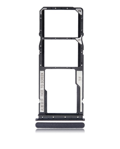 [107082114124] Tiroir SIM double compatible Xiaomi Redmi 9C - 9A - Noir